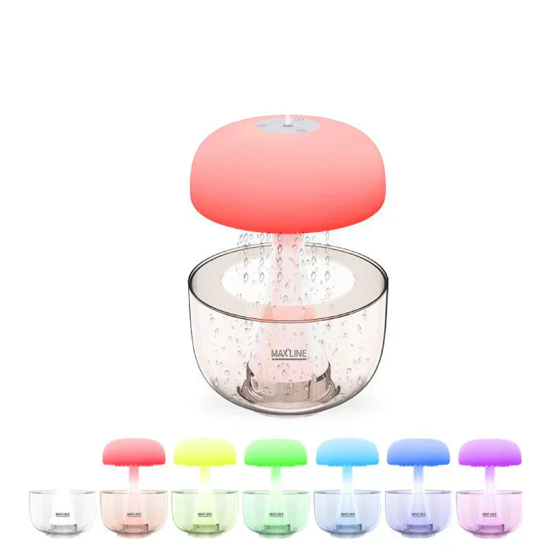 Jellyfish Raindrop Humidifier Ultrasonic Atomization Seven-color Ambience Light